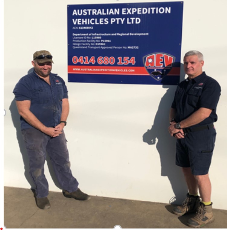 Brian Siebert with AEV Managing Director Michael McMillan