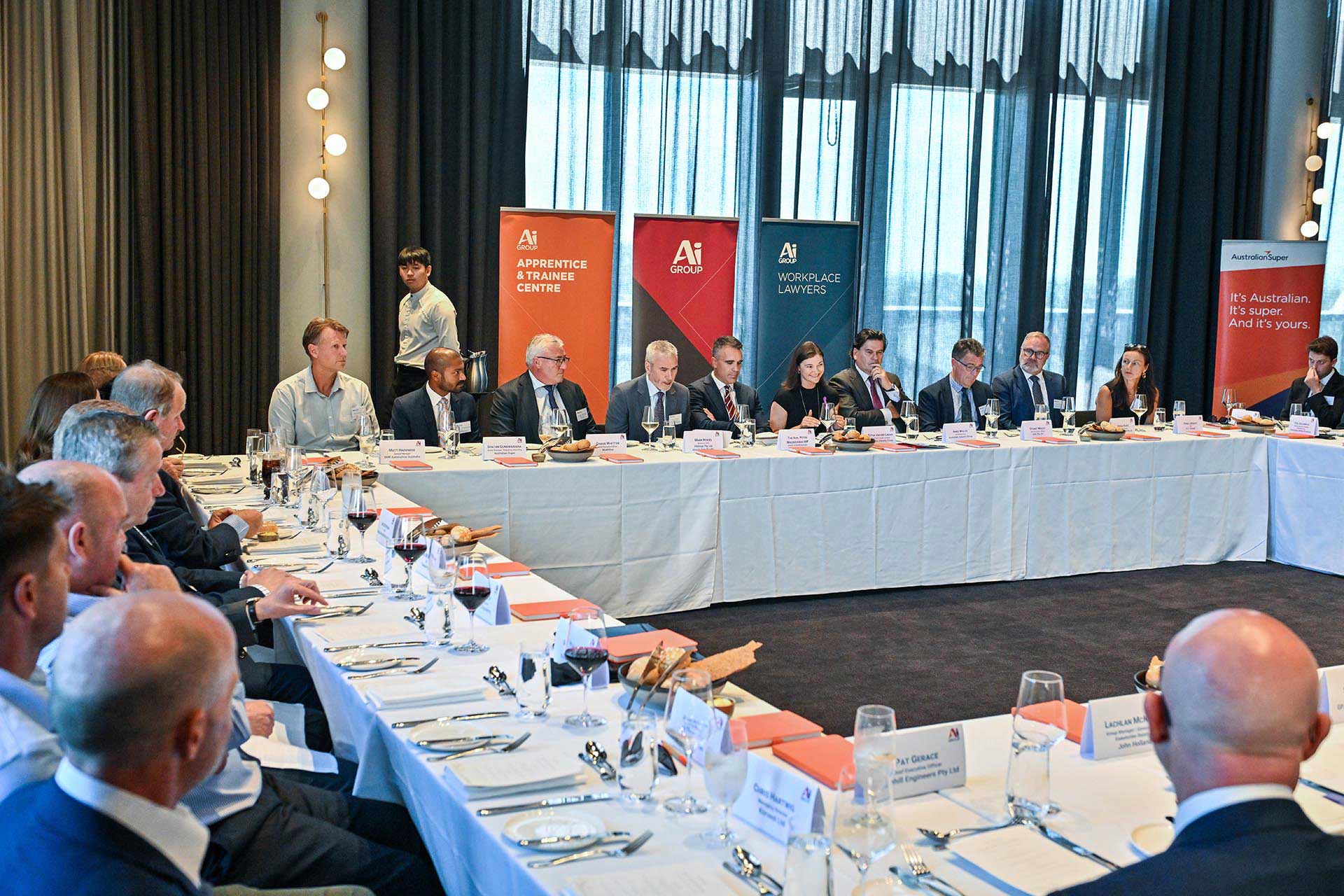 Boardroom lunch with the Premier of South Australia